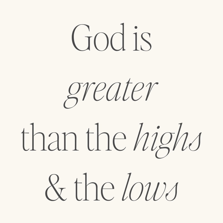 God is Greater Than The Highs and Lows Bracelet