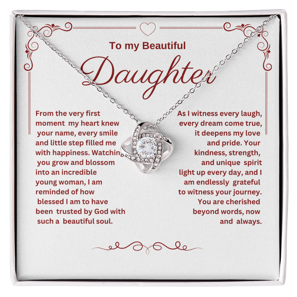 Beautifully Blessed to have You as My Daughter Necklace