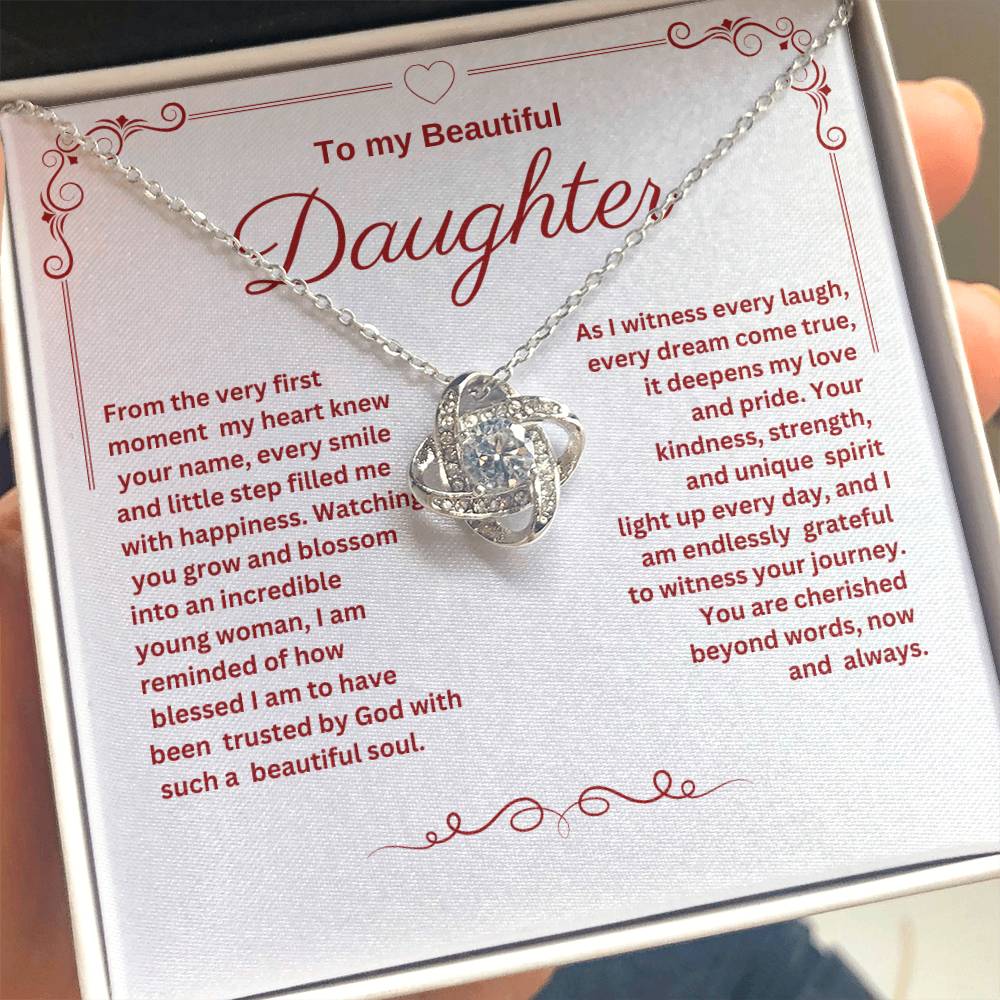 Beautifully Blessed to have You as My Daughter Necklace
