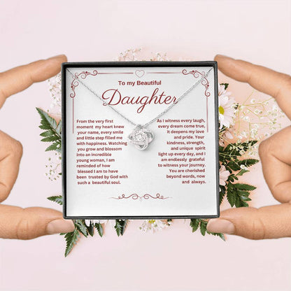 Beautifully Blessed to have You as My Daughter Necklace
