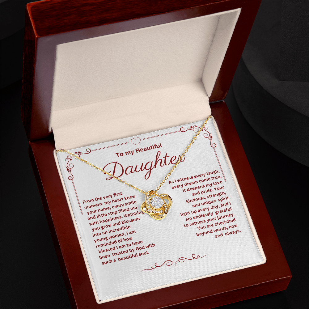 Beautifully Blessed to have You as My Daughter Necklace