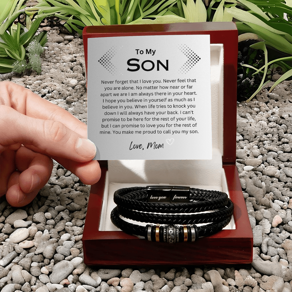 So Proud to have you for my Son Men's Bracelet