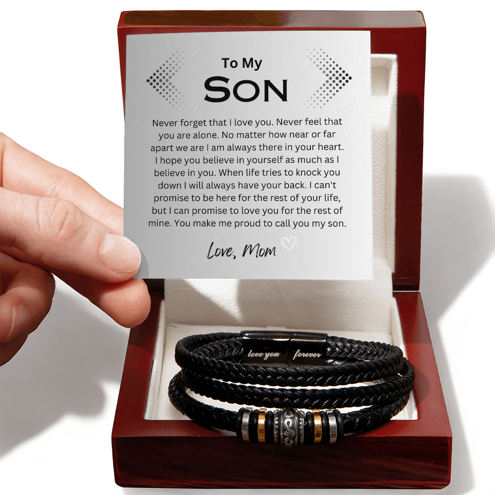So Proud to have you for my Son Men's Bracelet
