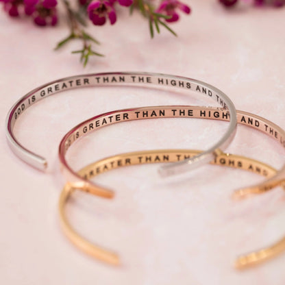 God is Greater Than The Highs and Lows Bracelet